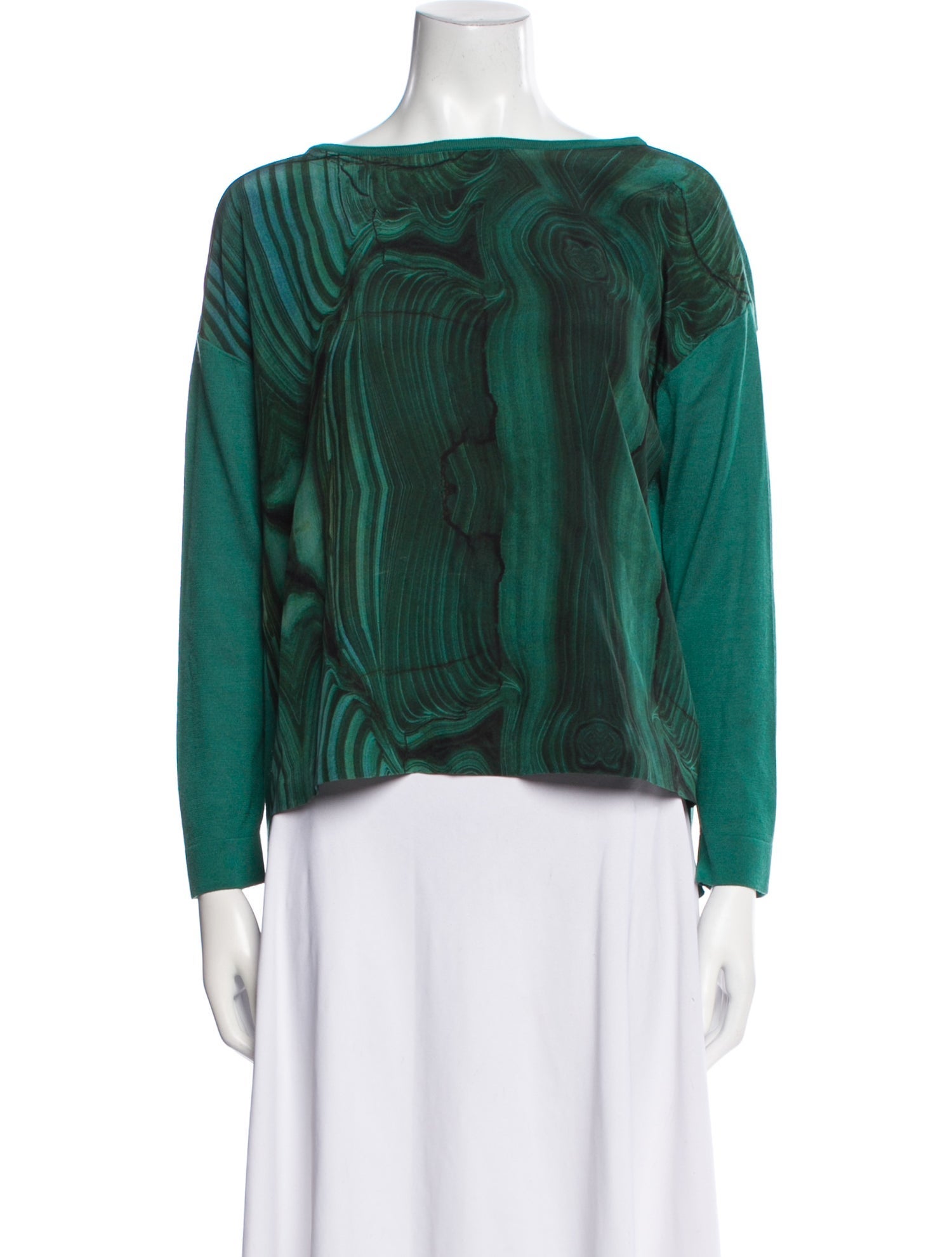 Akris Cashmere Printed Sweater