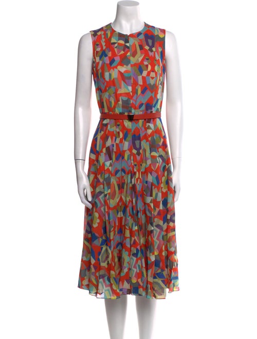 Akris Printed Midi Length Dress
