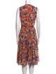 Akris Printed Midi Length Dress