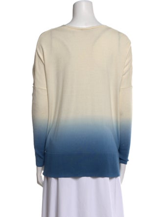 Akris Virgin Wool Colorblock Pattern Sweater