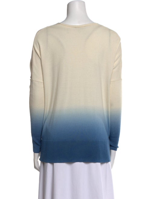 Akris Virgin Wool Colorblock Pattern Sweater