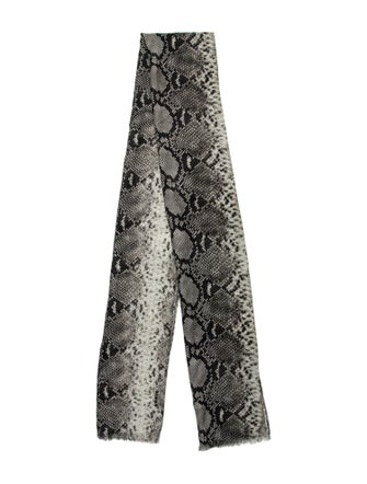 Akris Cashmere Animal Print Scarf