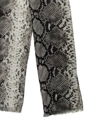 Akris Cashmere Animal Print Scarf