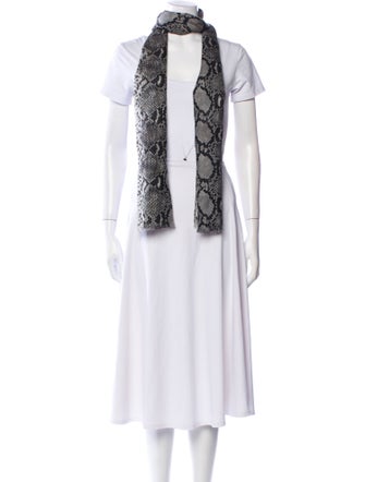 Akris Cashmere Animal Print Scarf