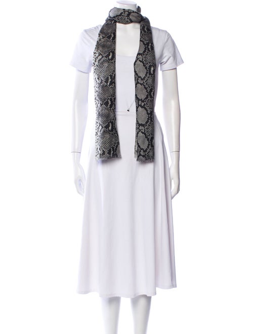 Akris Cashmere Animal Print Scarf