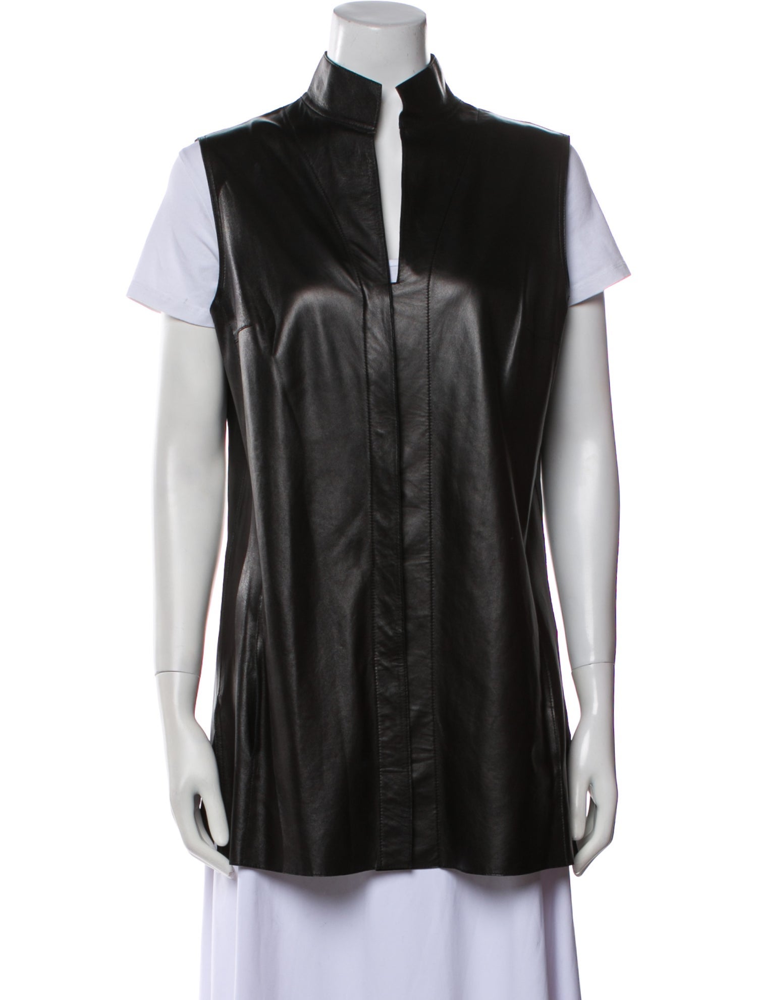 Akris Leather Vest