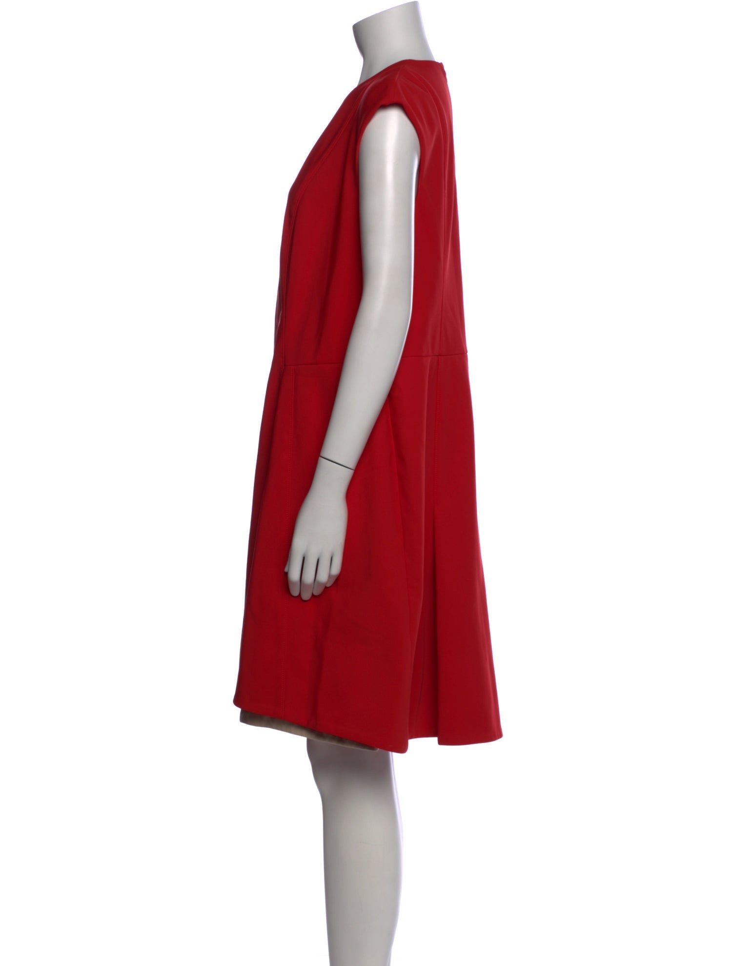 Akris Crew Neck Knee-Length Dress