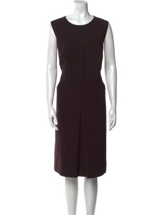 Akris Punto Crew Neck Midi Length Dress