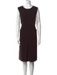Akris Punto Crew Neck Midi Length Dress