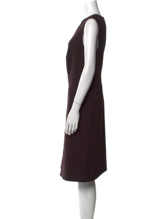 Akris Punto Crew Neck Midi Length Dress