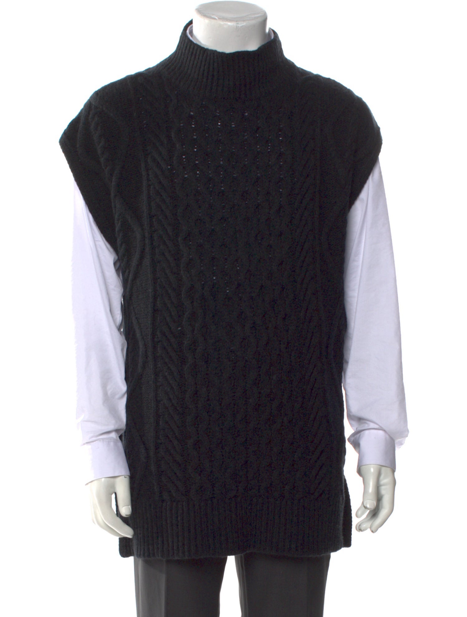 Akris Turtleneck Short Sleeve Sweater Vest