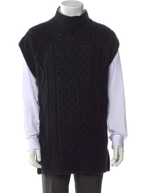 Akris Turtleneck Short Sleeve Sweater Vest
