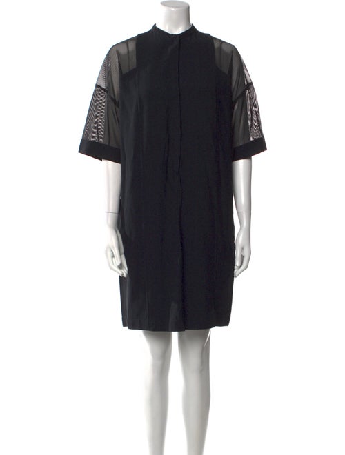 Akris Mock Neck Mini Dress