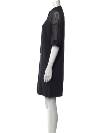 Akris Mock Neck Mini Dress