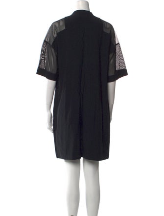 Akris Mock Neck Mini Dress