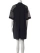 Akris Mock Neck Mini Dress