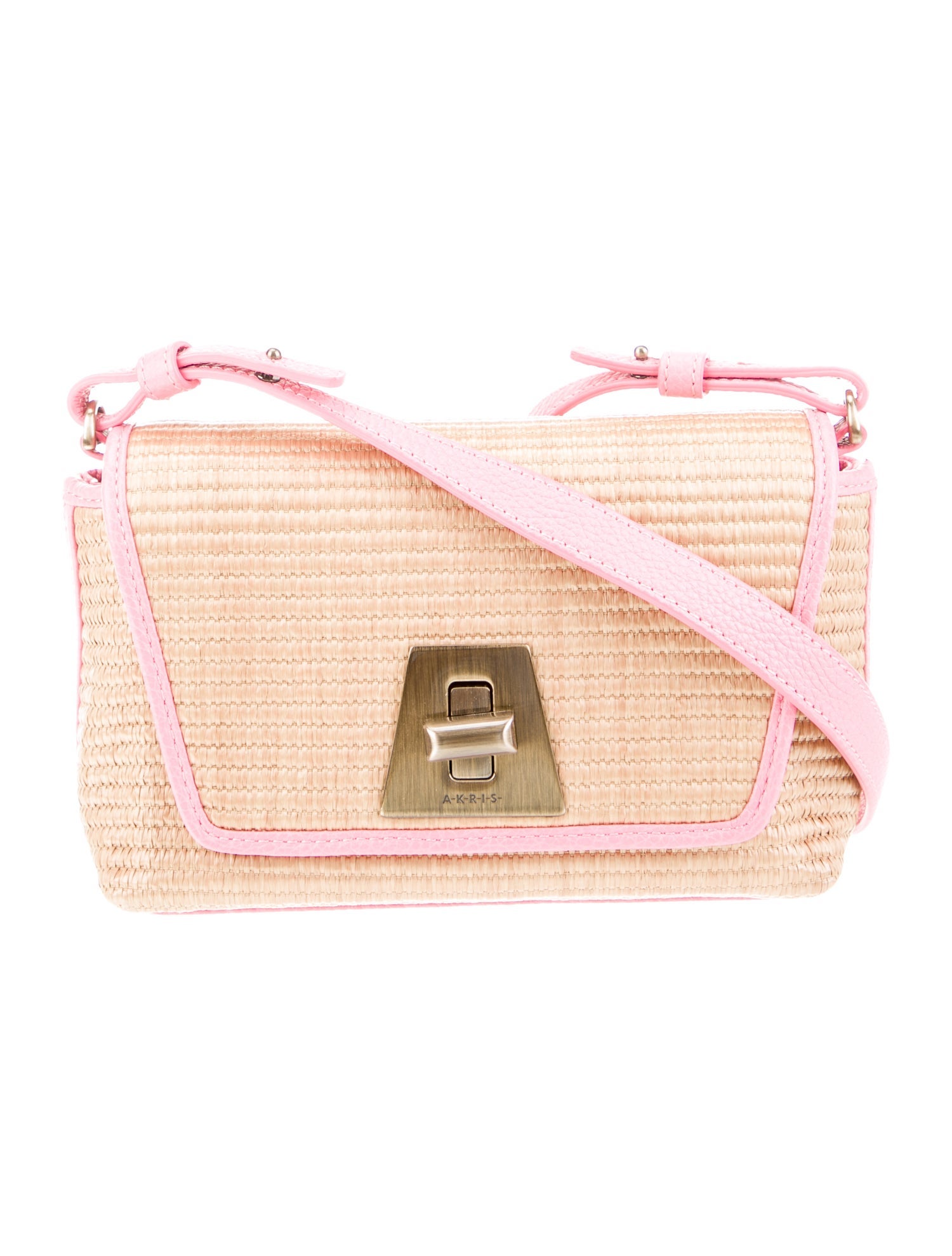 Akris Straw Crossbody Bag