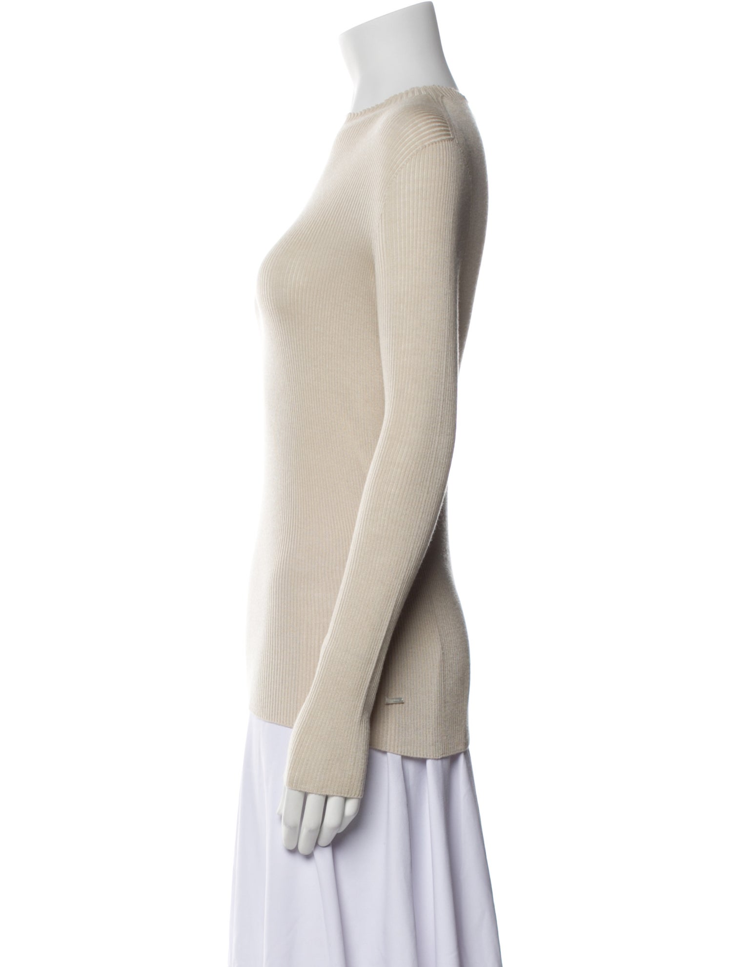 Akris Cashmere Bateau Neckline Top