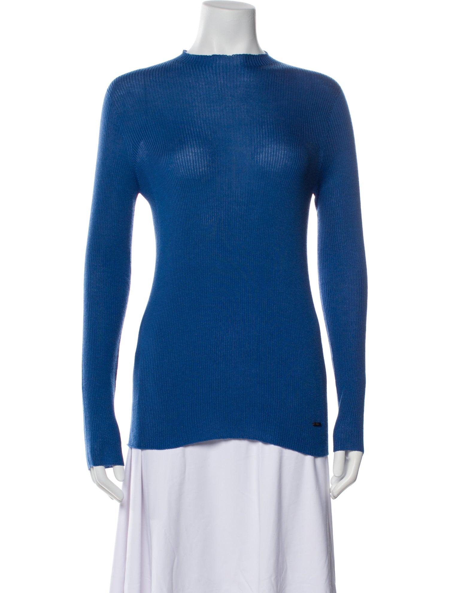 Akris Cashmere Mock Neck Top