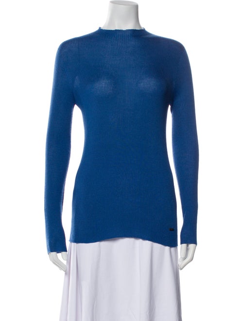 Akris Cashmere Mock Neck Top