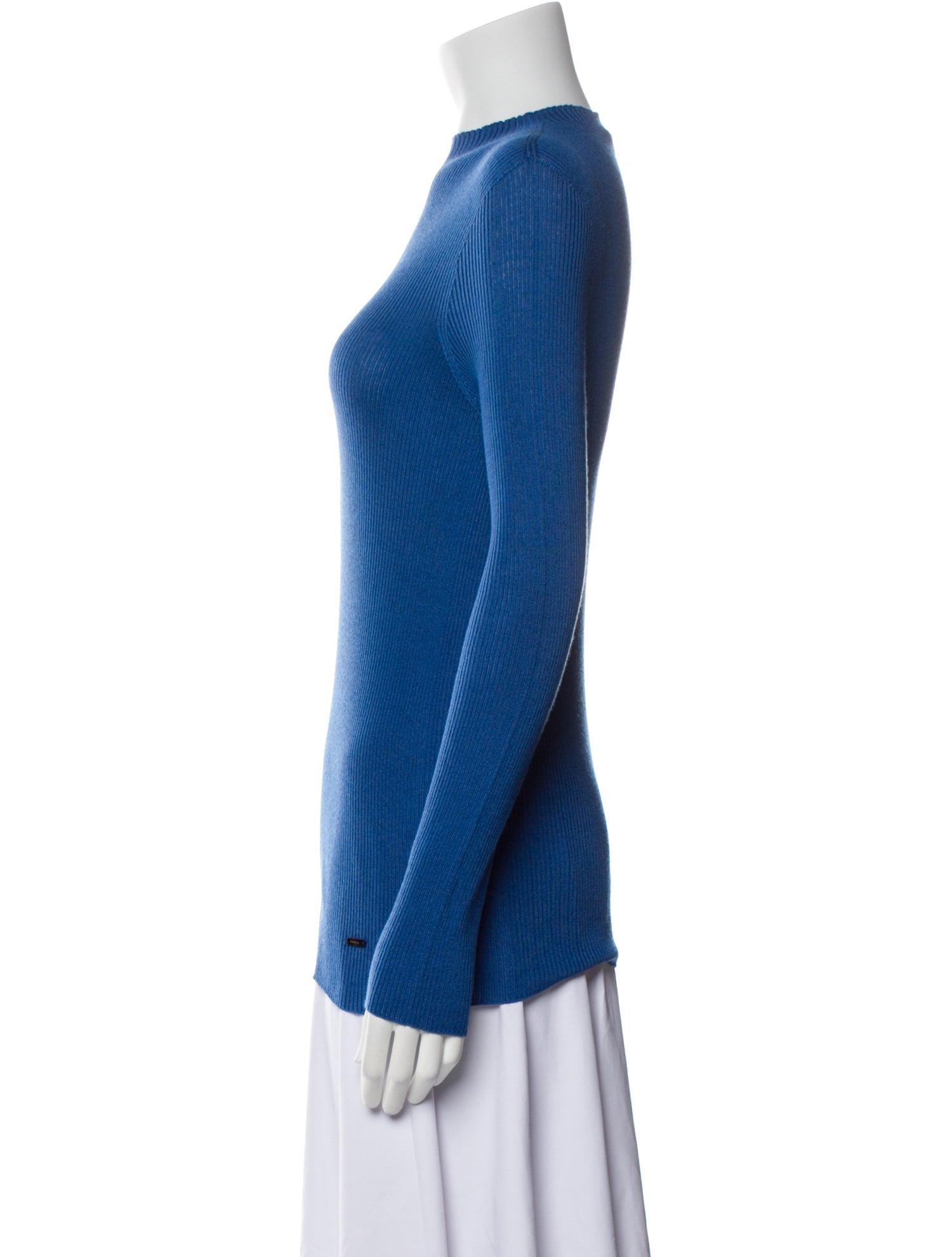 Akris Cashmere Mock Neck Top