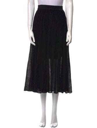 Akris Silk Midi Length Skirt