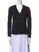 Akris V-Neck Long Sleeve Top