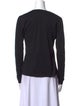Akris V-Neck Long Sleeve Top
