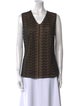 Akris V-Neck Sleeveless Top