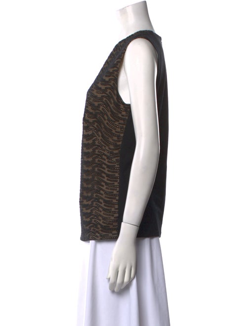 Akris V-Neck Sleeveless Top