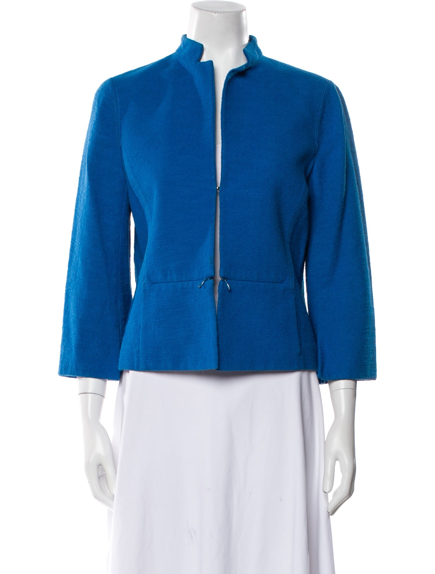 Akris Mock Neck Three-Quarter Sleeve Sweatshirt