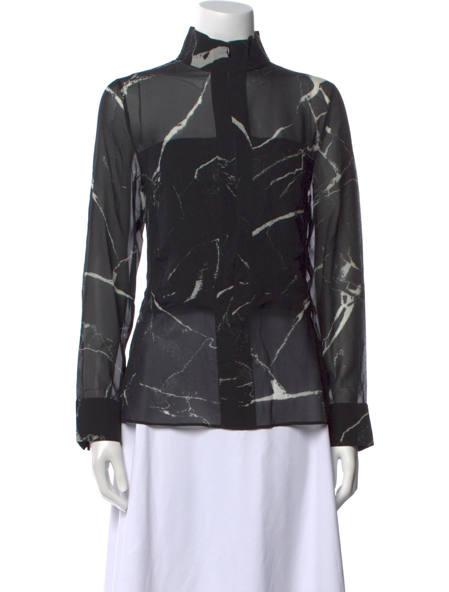 Akris Silk Printed Blouse