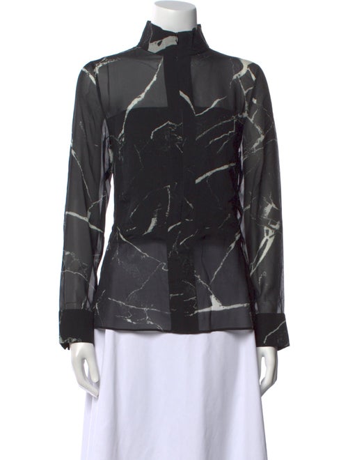 Akris Silk Printed Blouse