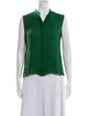 Akris V-Neck Sleeveless Blouse