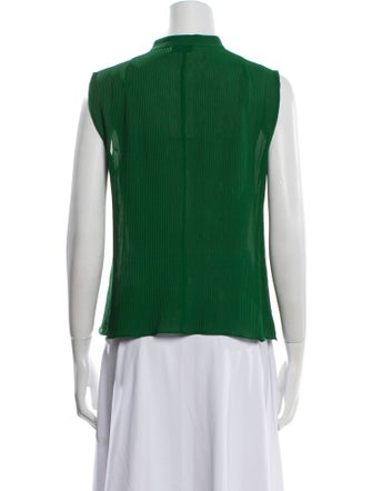 Akris V-Neck Sleeveless Blouse