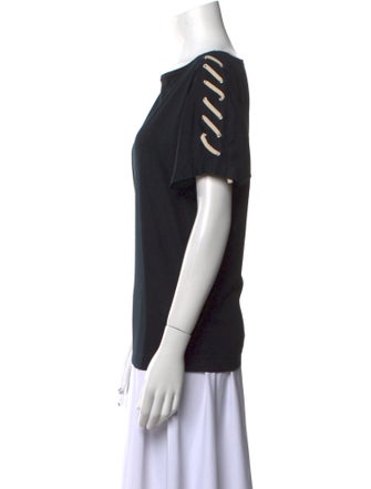 Akris Bateau Neckline Short Sleeve T-Shirt