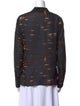 Akris Wool Printed Button-Up Top