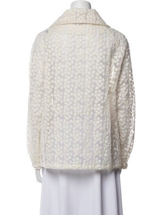 Akris Silk Lace Pattern Jacket