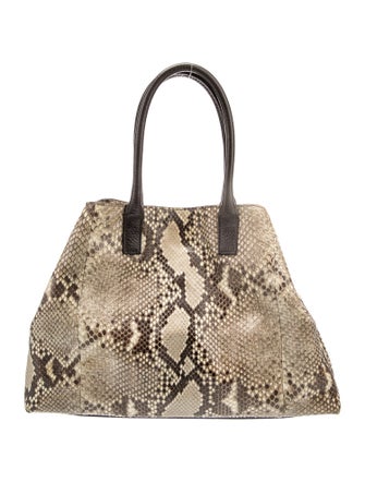 Akris Snakeskin Top Handle Bag