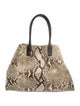 Akris Snakeskin Top Handle Bag