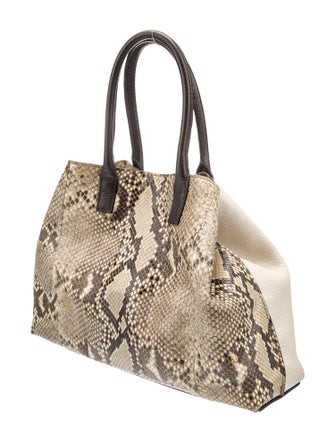 Akris Snakeskin Top Handle Bag