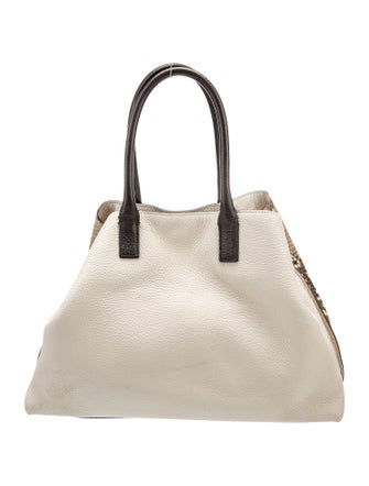 Akris Snakeskin Top Handle Bag