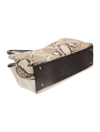 Akris Snakeskin Top Handle Bag