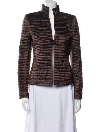 Akris Silk Striped Evening Jacket