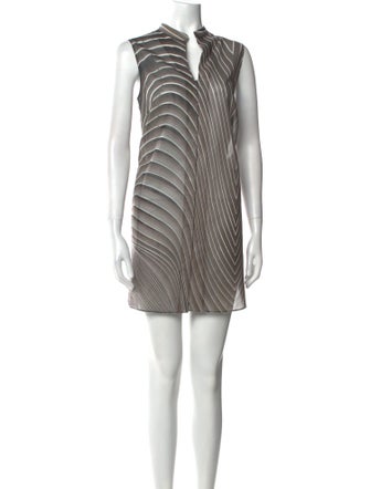 Akris Striped Mini Dress