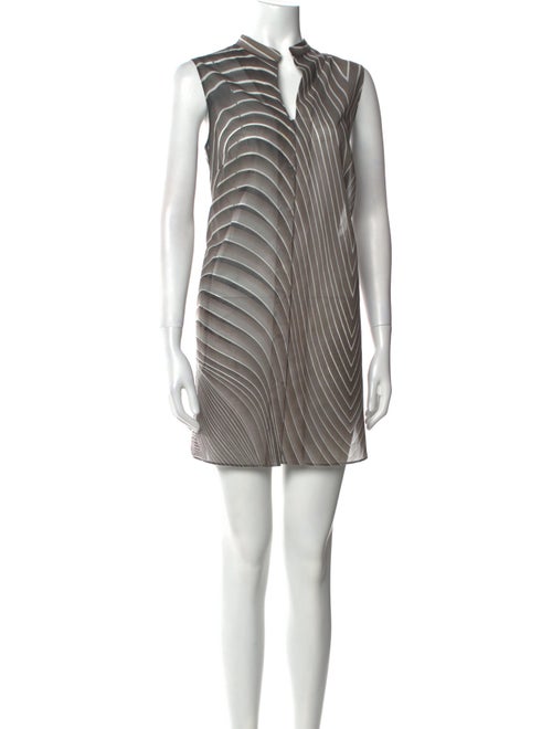 Akris Striped Mini Dress