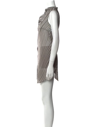 Akris Striped Mini Dress