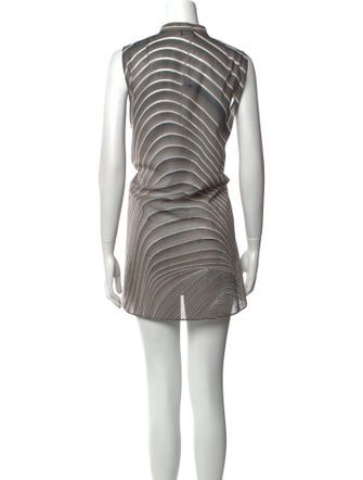 Akris Striped Mini Dress