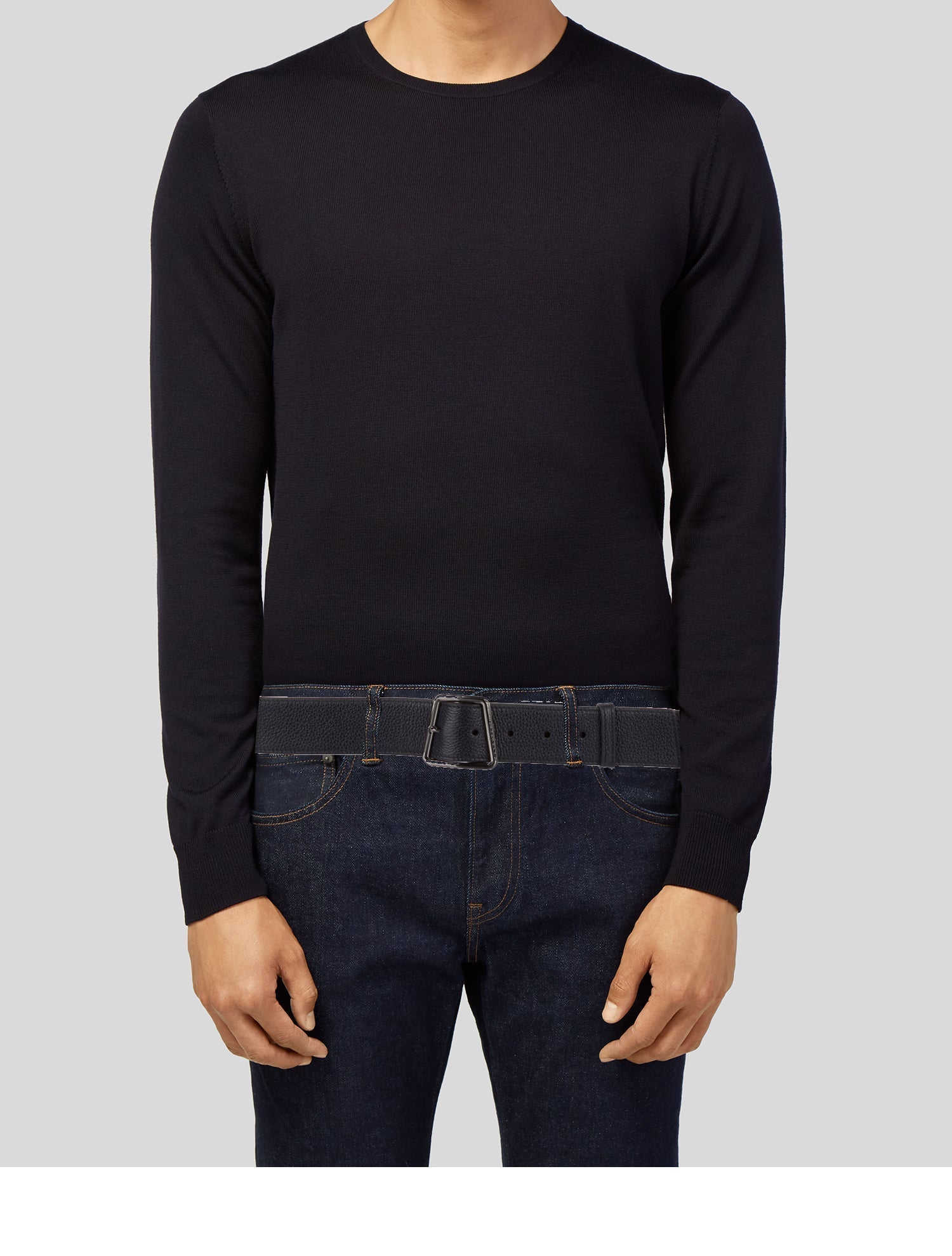 Akris Wide Leather Belt w/ Tags