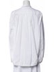Akris Mock Neck Long Sleeve Button-Up Top